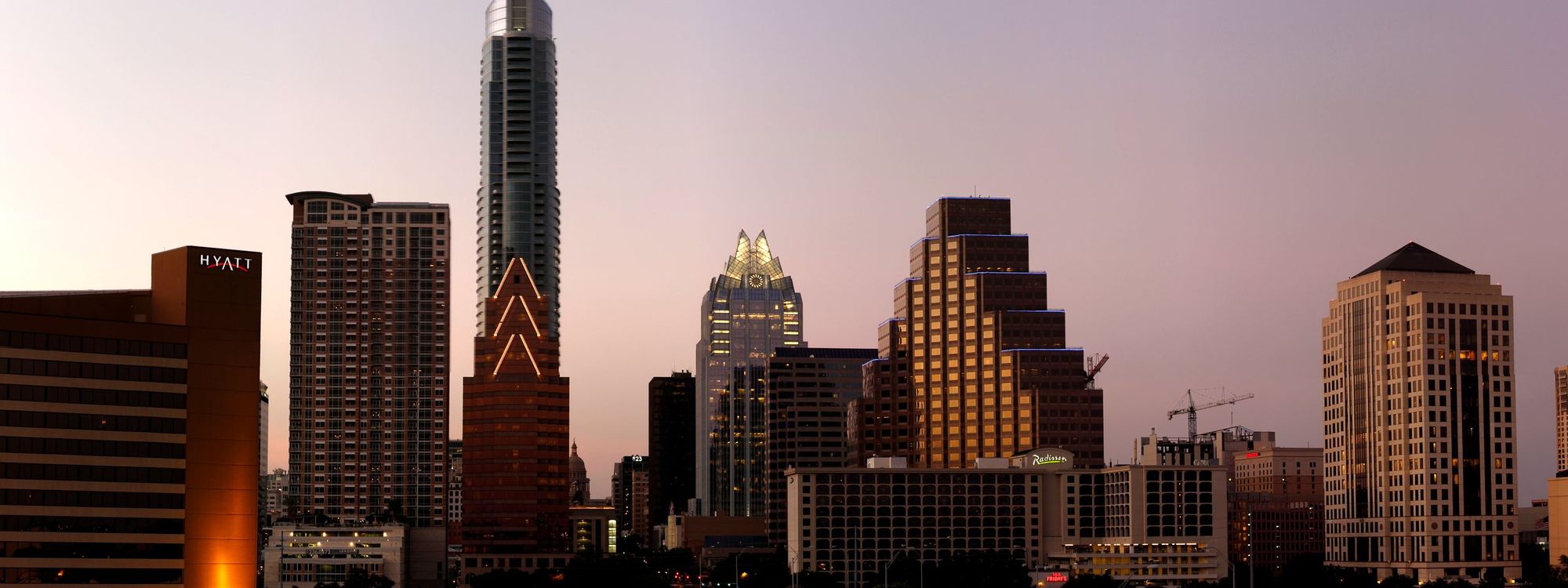 Austin skyline at dusk