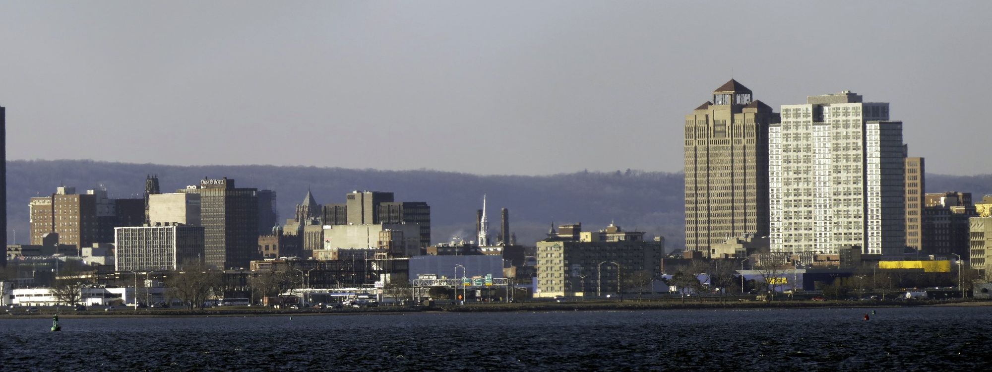 New Haven skyline from Lighthouse Point